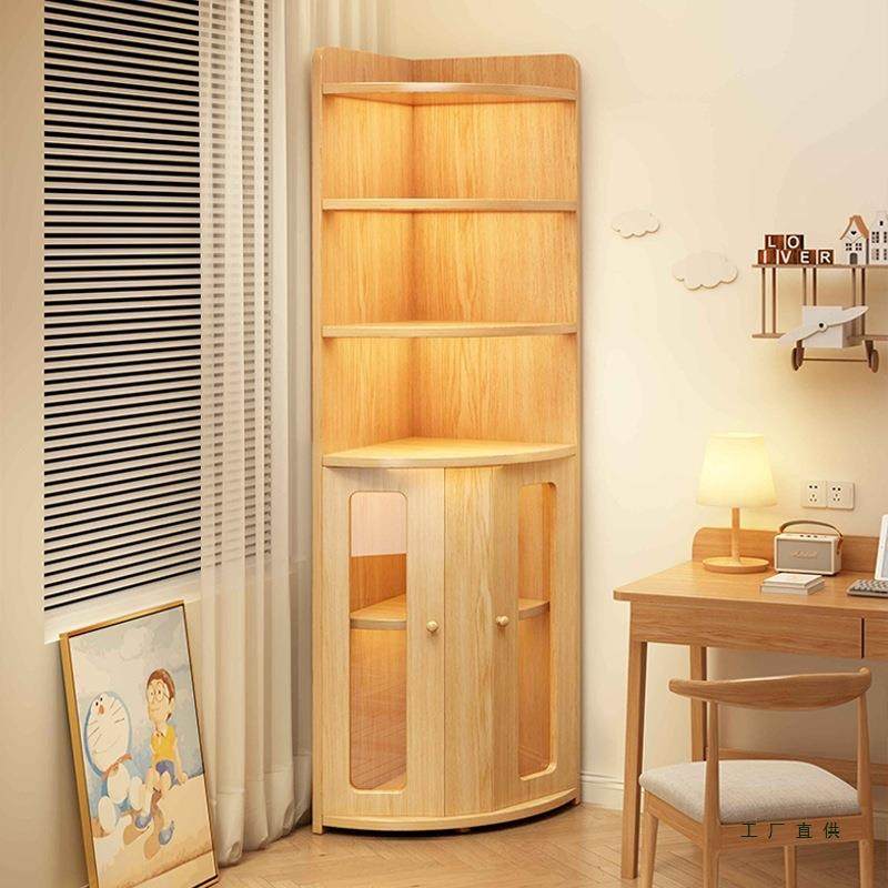 实木转角置物架角柜拐角柜角落收纳柜客厅边柜家用窄缝学生书柜子,纺织面料/辅料/配套,纺织机械配件,淘宝优惠券,粉丝福利购,淘宝优惠卷