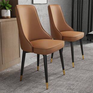欧式高级现代奢餐椅简意餐桌感桌椅轻网简约家用餐厅酒店式红餐桌
