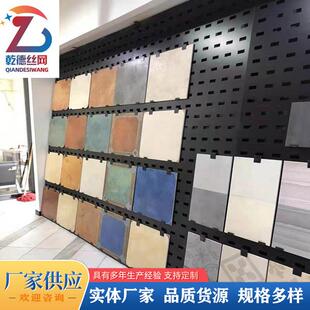瓷砖样品展示架立式木地板瓷砖架带挂钩双面立式烤漆瓷砖展架