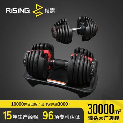 工厂健身房商用PU哑铃套装不同重量规格2.5~35kg公斤