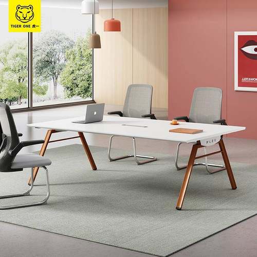 办公桌会议桌简约现代长条桌长桌会议室桌培训桌小型洽谈桌椅组合