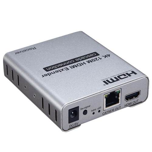 4KHDMI延长器120米hdmi网线延长器发射接收器HDMI转RJ45红外延长