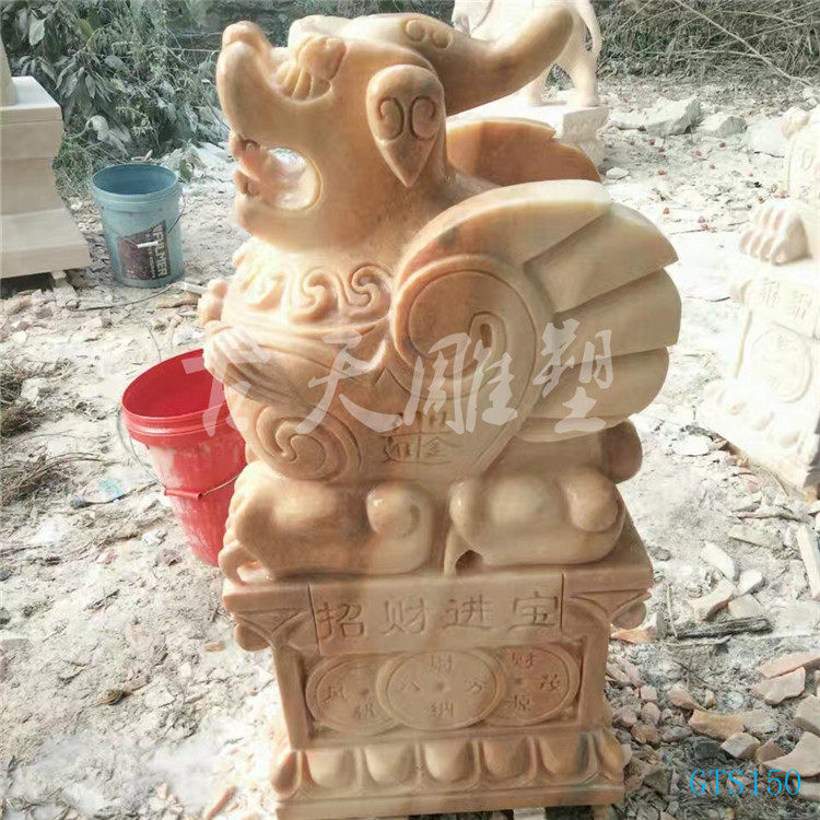 石雕貔貅摆件一对石雕摆件门口石雕