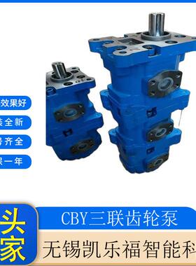 三联齿轮泵CBY2020/2020/2010-191R钻机油泵非开挖钻机油泵