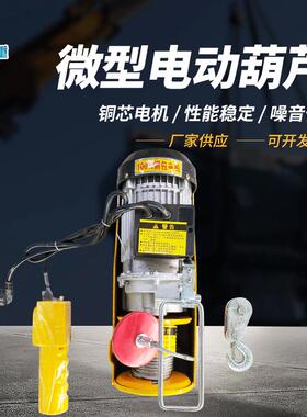 微型电动葫芦卷扬提升机家用建筑装修小型吊运机