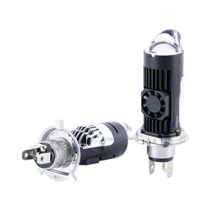 Y1MT-H4直插式矩阵款透镜大灯高亮白光远近光一体式汽车头灯