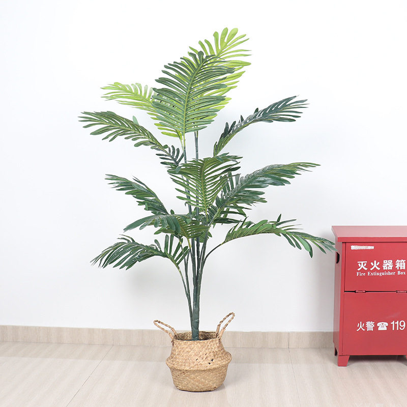 北欧风室内装饰高仿真葵树大型散尾葵珍珠葵跨境电商出口假树盆栽