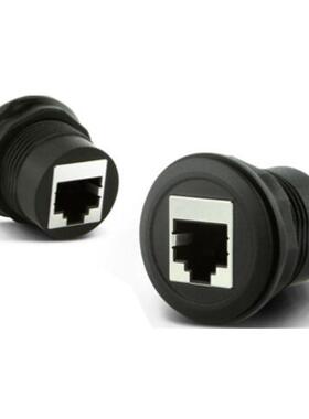 RJ45网络转换头RJ45公头转母座连接线适用丰田车安装孔位黑色MP