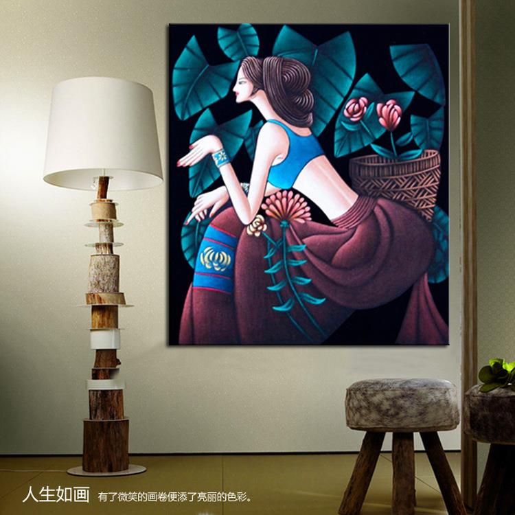蒙娜丽莎十字绣2024新款线绣客厅阿诗玛沉思小幅卧室自己绣小件