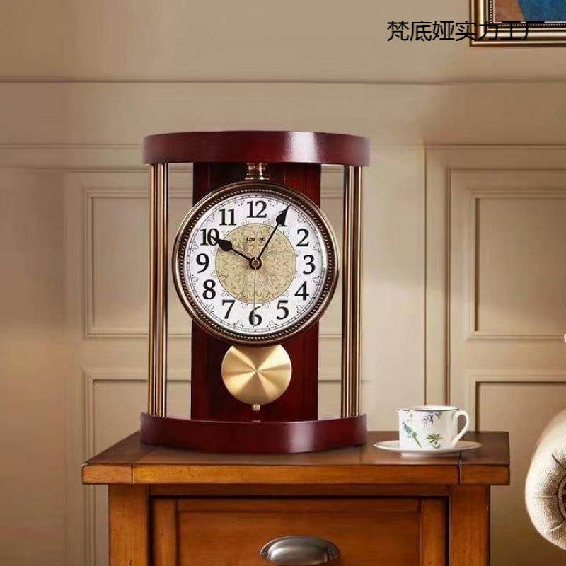 古典复古座钟客厅静音桌面创意摇摆台钟家用欧式钟表摆件,农用物资,其他肥料,淘宝优惠券,粉丝福利购,淘宝优惠卷