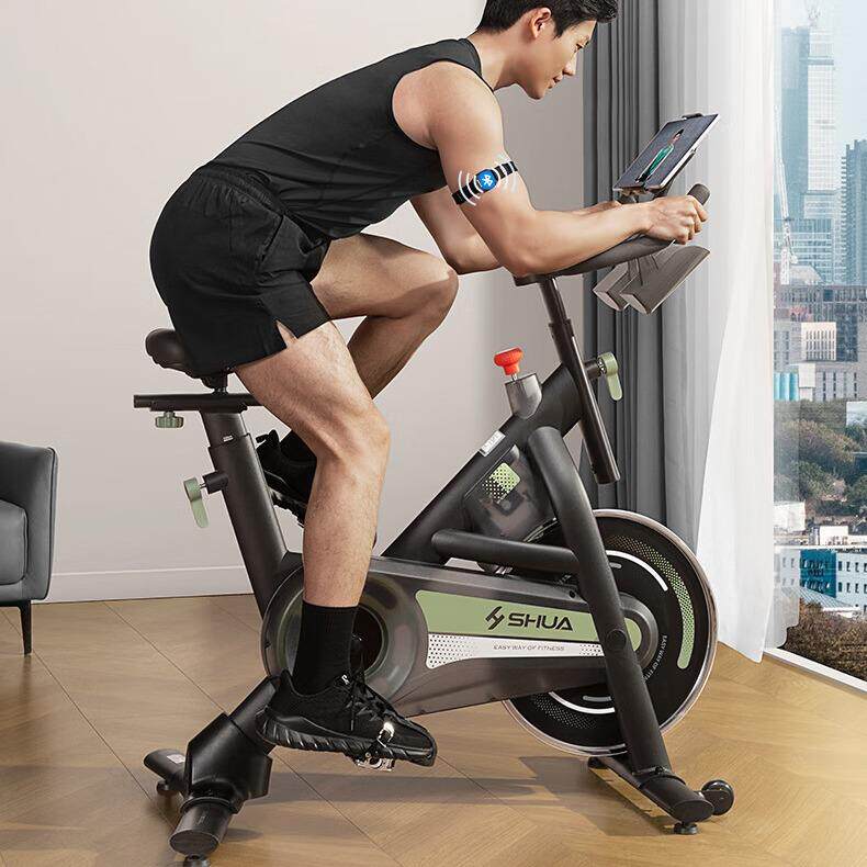 舒华动感单车家用健身自行车智能调阻室内脚踏车健身器材SH-B386