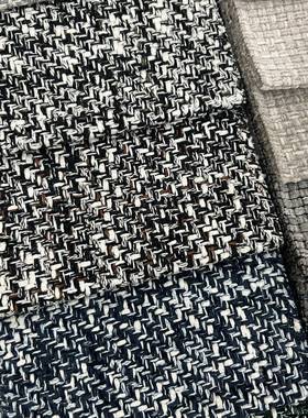 沙发布编织棉质感粗线条肌理现代简约样板房设计款沙发布抱枕布