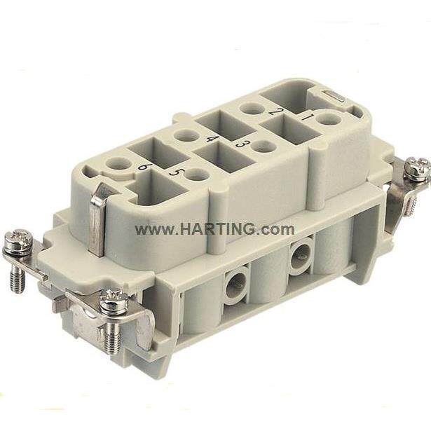 德国harting/浩亭/哈丁重载连接器09310062701HAN6HSB-F-S