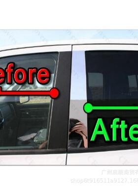 专用道奇DodgeRam公羊15002009-2018侧门盖车窗电镀银色中柱贴