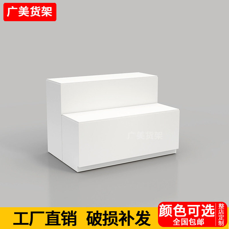 名创款货架精品店高低展示台三层流水台饰品店中岛货架三层陈列架