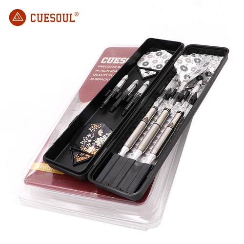 CUESOULQ獣18克钨钢镖软式飞镖比赛级软式飞镖套装C3208