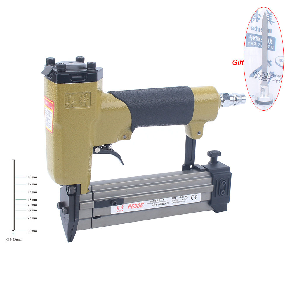 美特P630C气动蚊钉枪P630C全自动免调式10-30mm蚊针枪