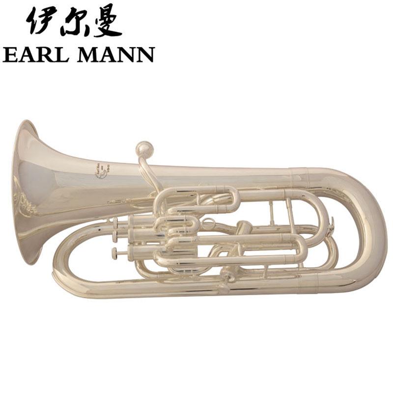 EarlMann乐器上低音号镀银三立一斜按键上低音号大号抱号