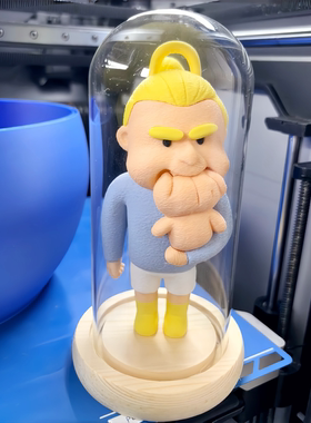 哈兰德吃小孩足球手办桌面摆件玩具人偶模型卡通球迷收藏品3d打印