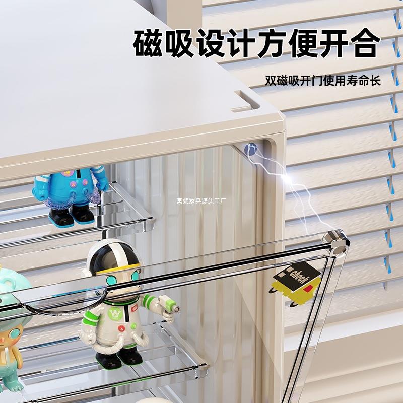 力桌面吧唧收纳盒明亚克DZ-898柜展示防尘徽章谷子动漫周边立透牌