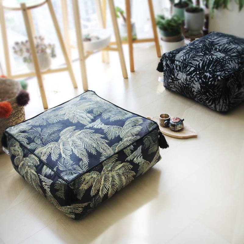 网人红法式子凳子中式矮凳MJ-9021蒲团垫懒墩坐垫拆可洗豆袋泡沫