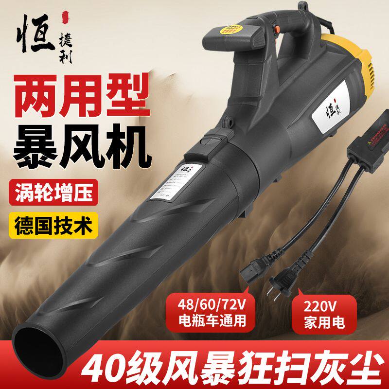 大功率两用48-220V工业级大风力暴风机吹风机除尘户外吹落叶吹雪