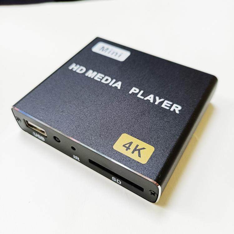 4K高蓝光播放器坚屏拼P接屏记字幕断清点忆通电自启循环A02PT