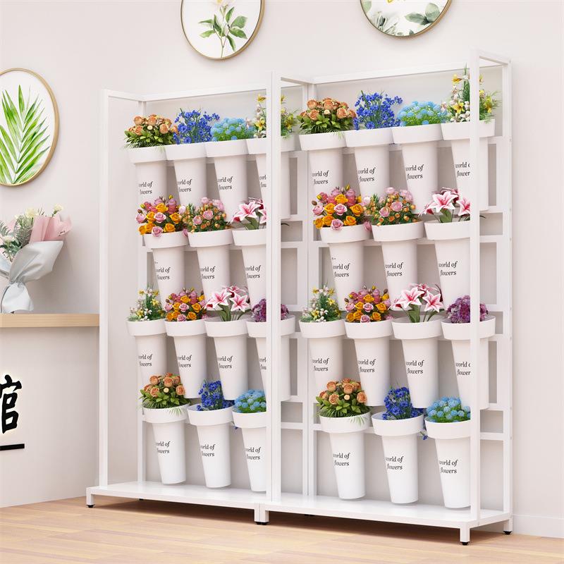花花架鲜花示法式多层圆展桶架铁艺鲜花落地简约架花店店花WNJ架