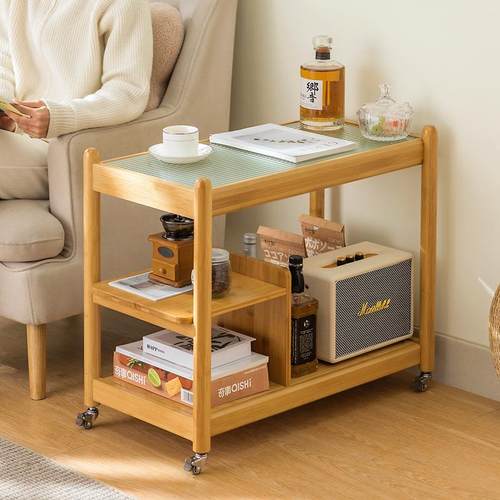 T-2243-C推车置物架厨房能落地小卧室多层零食移动多功客厅收纳家