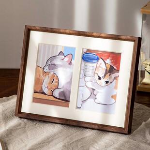 简约相框台任意寸打洗照片3013加印创意组合实木尺婚纱照摆相册框