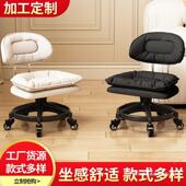 万向轮鞋 小凳466换子带滑轮矮凳家用儿童靠背椅子客厅圆凳软包板