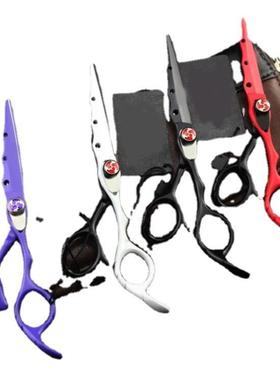 SD6.0黑色烤D漆彩色个4性美发剪刀理发223剪平剪0牙剪打薄剪SH-06