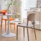 餐桌椅塑料椅子家用简人约餐成加厚985靠背凳书桌椅椅餐厅椅久坐