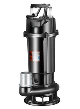 水农用切割式污泵粪沼气排污家用粪UNM池大功率抽切潜水化泵220v