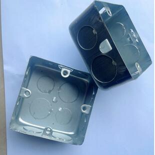 厂家直销金水底线管属接线盒盒子铁底盒金属接线盒无品牌/防接线