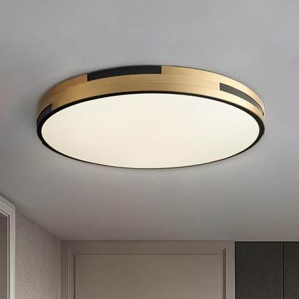 现代简约客厅吸顶灯餐厅卧室书房阳台儿童房过道led极简全铜灯具