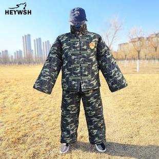 专业训犬护具帆布加厚扑咬服德牧马犬训狗全身靶衣训练咬靶