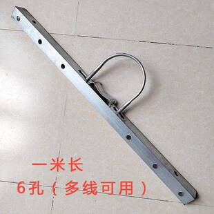 电杆横担160抱箍引线器拉线穿管器热镀锌角铁1米长2线4线瓷瓶支架
