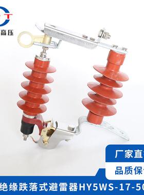 西瑞高压供应可卸式避雷器复合绝缘跌落式避雷器HY5WS-17-50DL