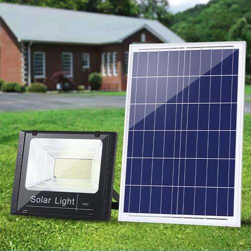 太阳能LED投光灯广场路灯新农村户外家用庭院灯100w壁灯现货