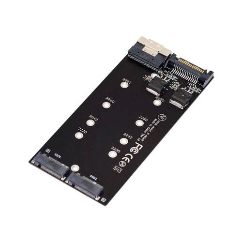 SFF-86548i拆分卡x8转VROC双NVMeM.2NGFF磁盘SSD阵列卡SA-014