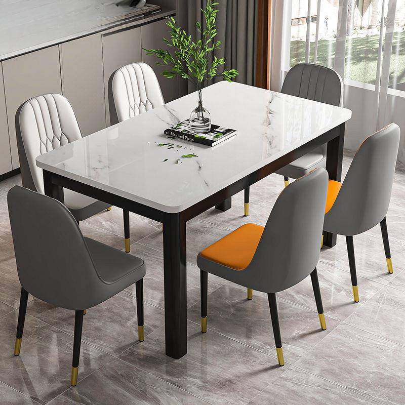 钢化玻璃餐桌椅组合现代家用吃饭桌子小户型客餐厅出租屋长方形桌,收纳整理,烫衣板及配件,淘宝优惠券,粉丝福利购,淘宝优惠卷