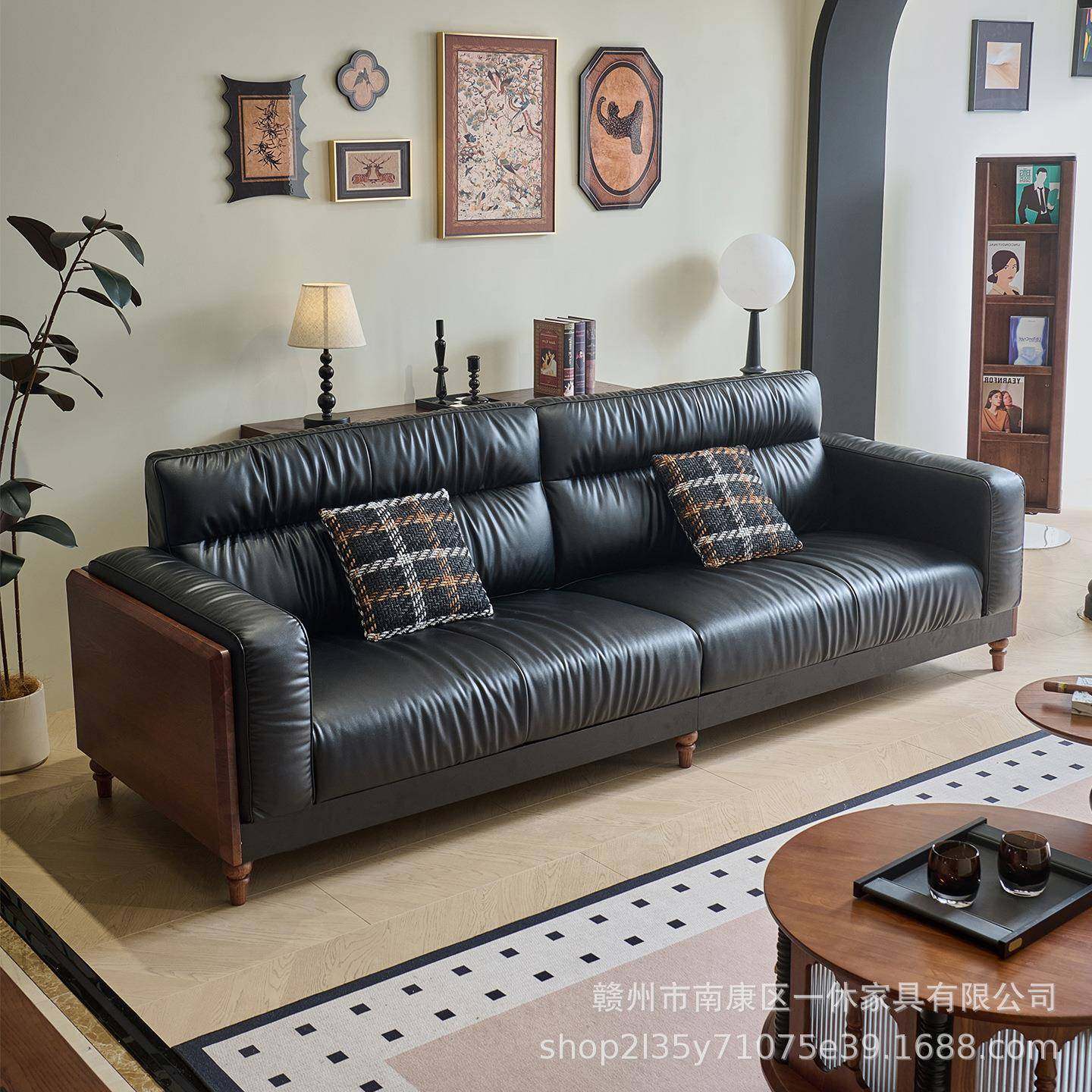 法式复古沙发中古风实木生态真皮真皮软靠沙发直排沙发多人位沙发,农用物资,其他肥料,淘宝优惠券,粉丝福利购,淘宝优惠卷