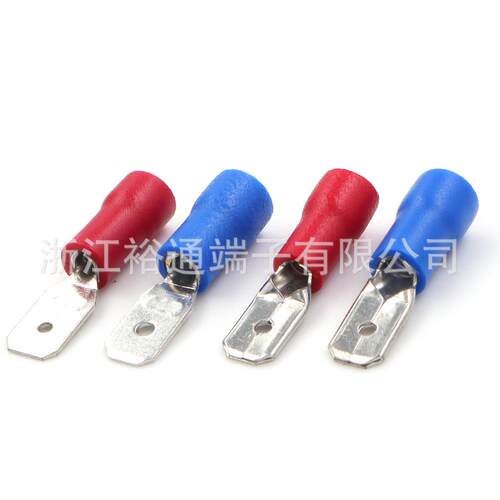 MDD187插片4.8mm公预绝缘端子环保接插件22-14AWG1000只/包