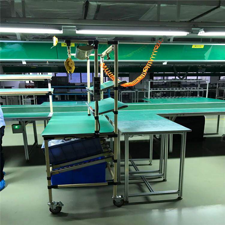 浙江移动式流水流水线精益管电商打包组装工作台