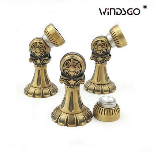 全铜锻造欧式雕花门碰铜制门吸强磁吸力门顶室内门阻防撞五金配件