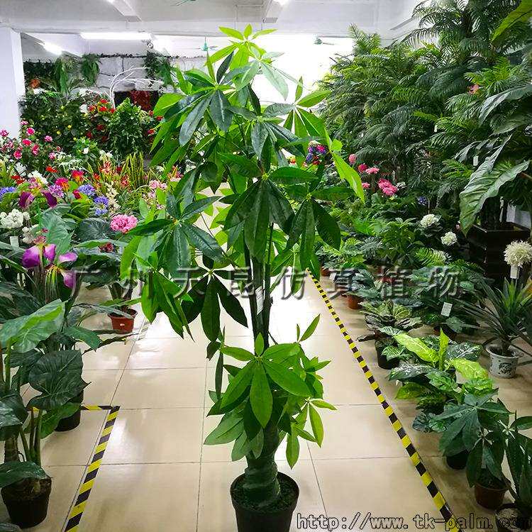 天昆仿真发财树商场店铺开业装饰植物假绿植盆栽风水造景现货盆景