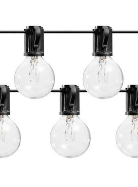 工厂直销户外庭院防水装饰灯串25FT25灯欧规复古G40钨丝欧规认证