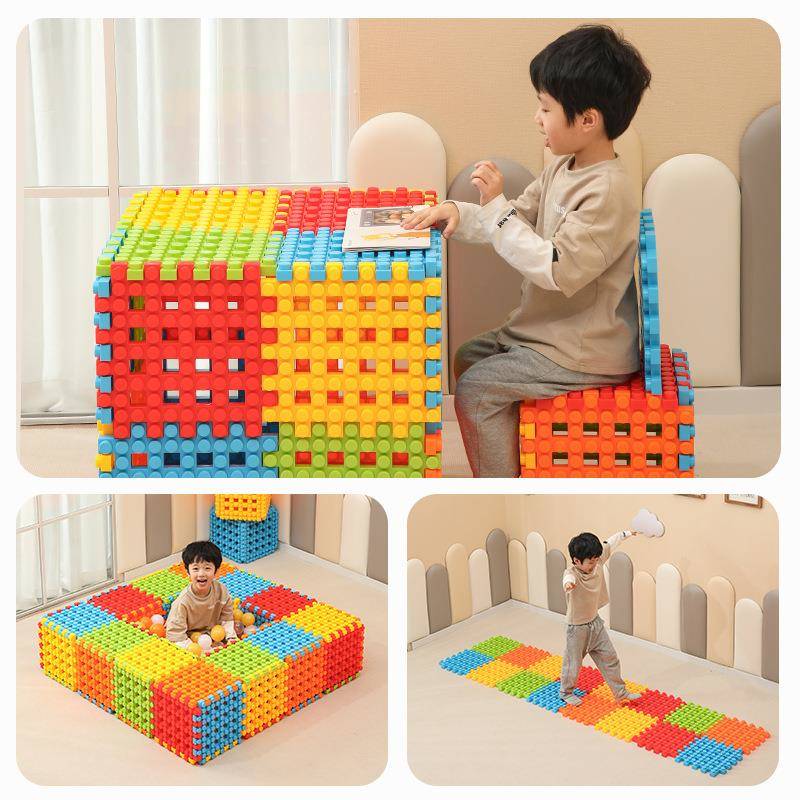 新款大方块积木区角积木幼儿园玩具建造大积木塑料益智玩具套装