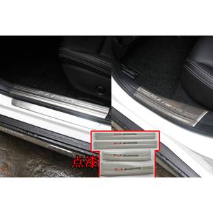 欧伯伦奔驰GLA改装门槛条专车内门槛条点漆不绣钢